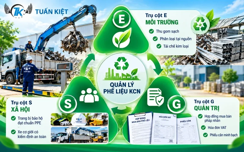 ESG TRONG QUẢN LÝ PHẾ LIỆU KCN